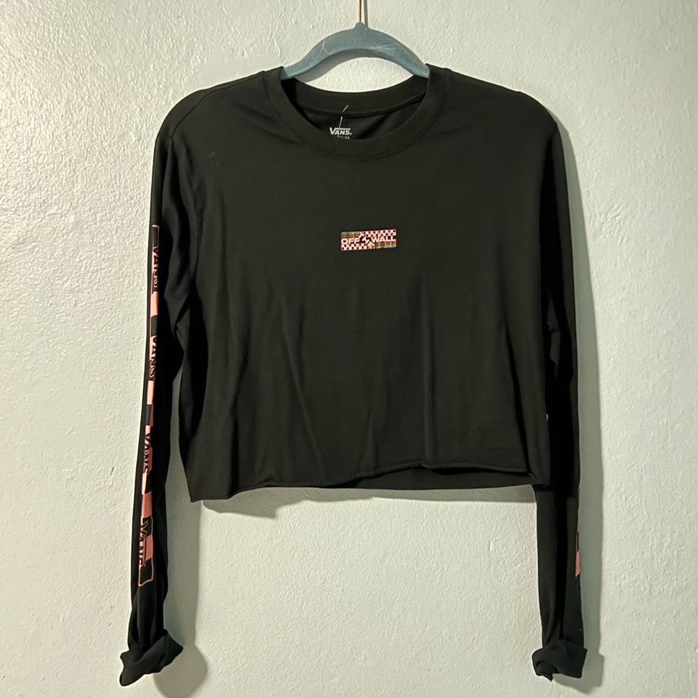 Long Sleeve Cropped T-Shirt - Vans